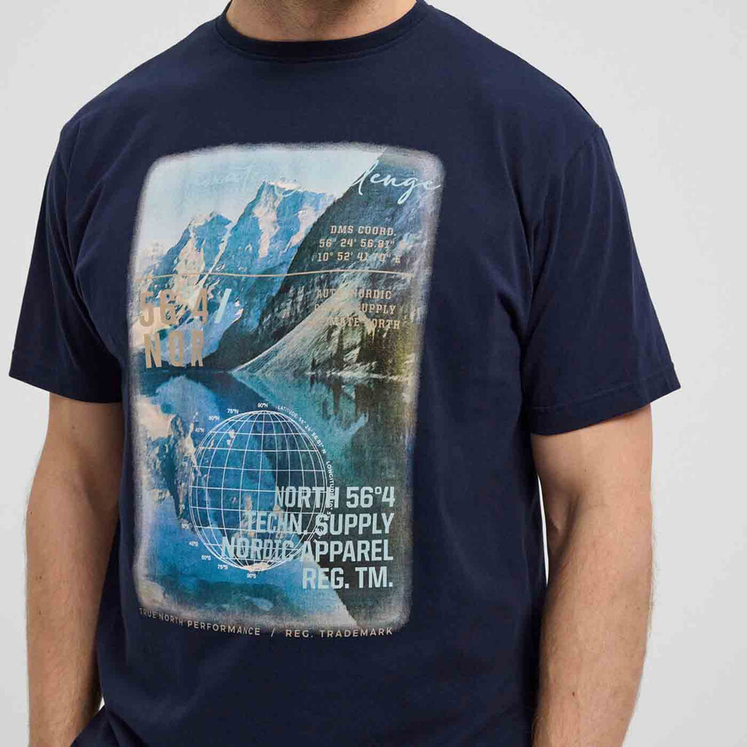 T-Shirt winter kurzarm mit Druck in Übergröße von ALLSIZE