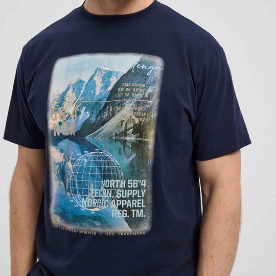 T-Shirt winter kurzarm mit Druck in Übergröße von ALLSIZE