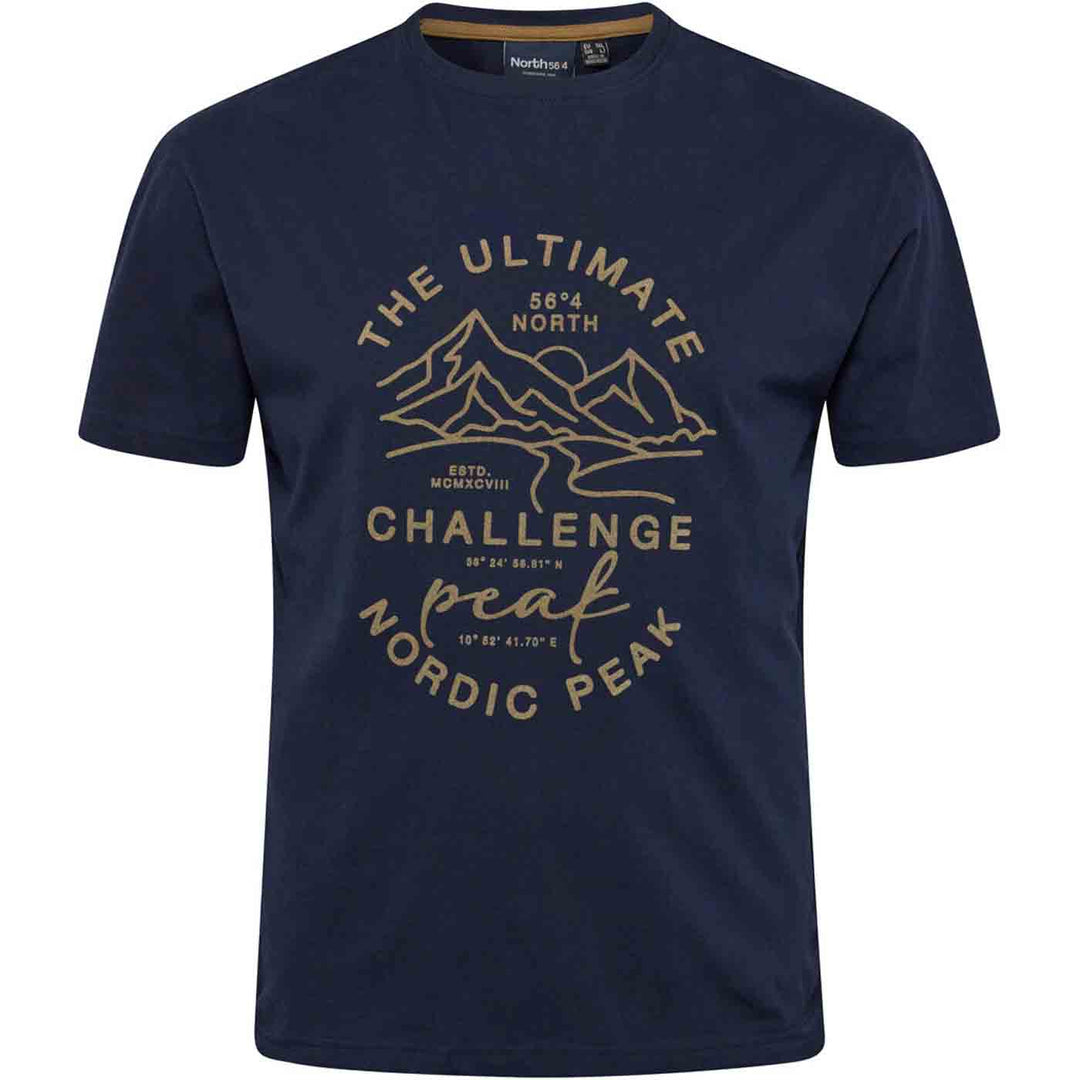 T-Shirt kurzarm mit Druck in Übergröße von ALLSIZE
