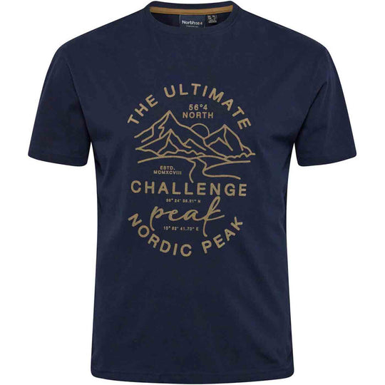 T-Shirt kurzarm mit Druck in Übergröße von ALLSIZE