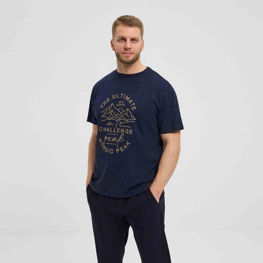 T-Shirt kurzarm mit Druck in Übergröße von ALLSIZE