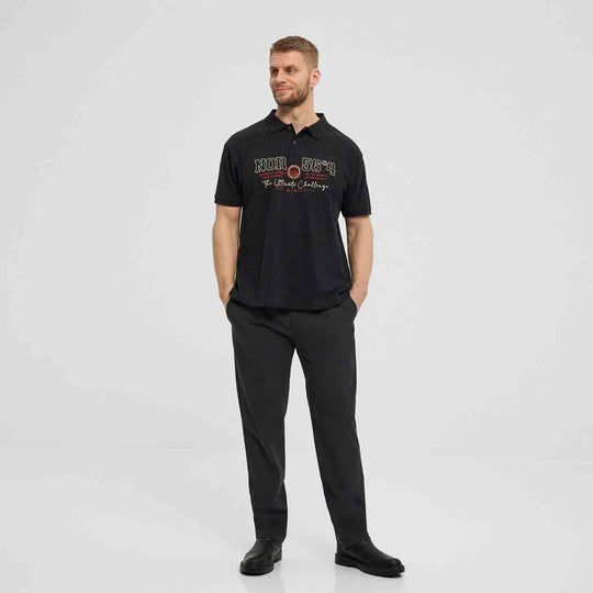 Polo-Shirt North mit Druck kurzarm in Übergröße von ALLSIZE