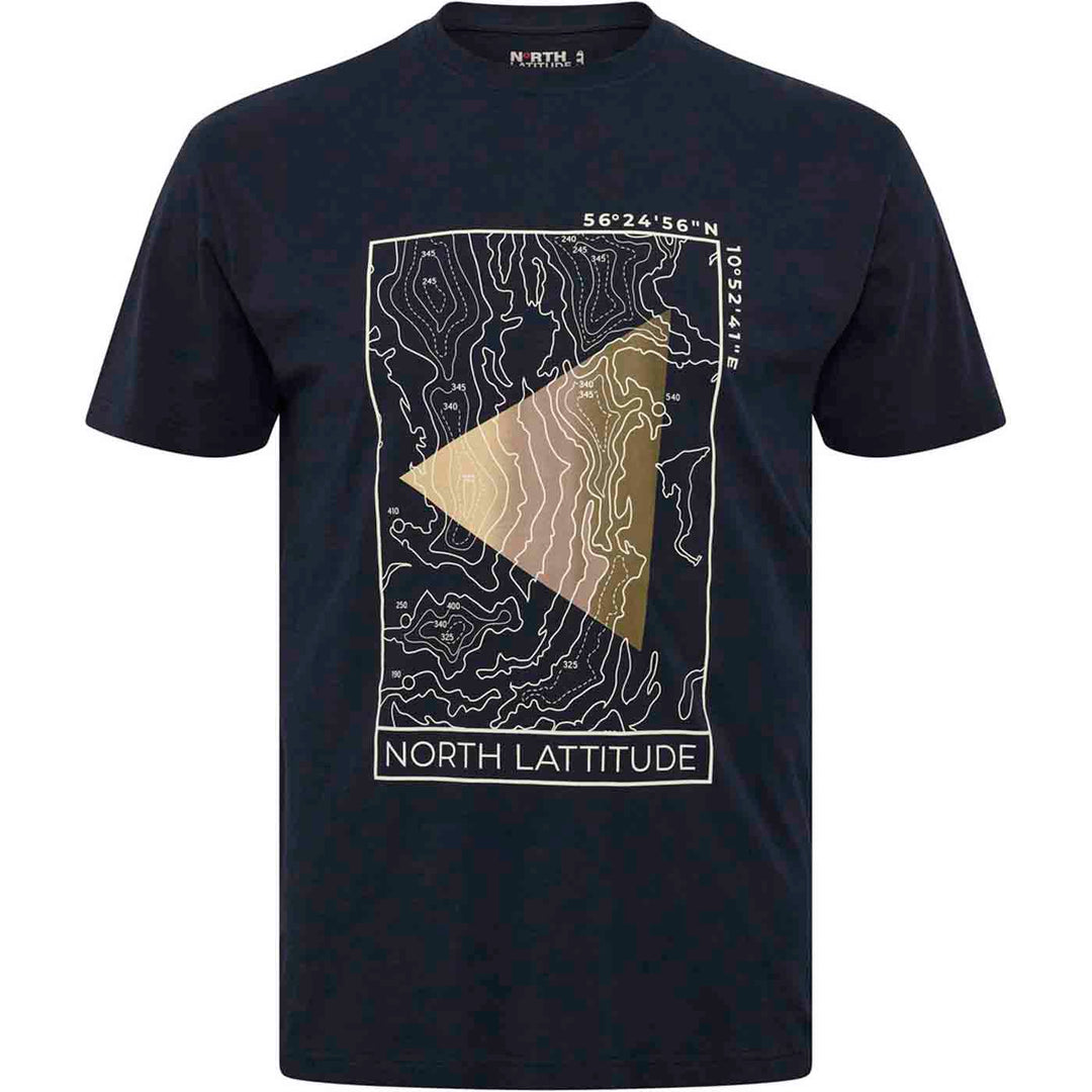 T-Shirt kurzarm mit Druck in Übergröße von ALLSIZE