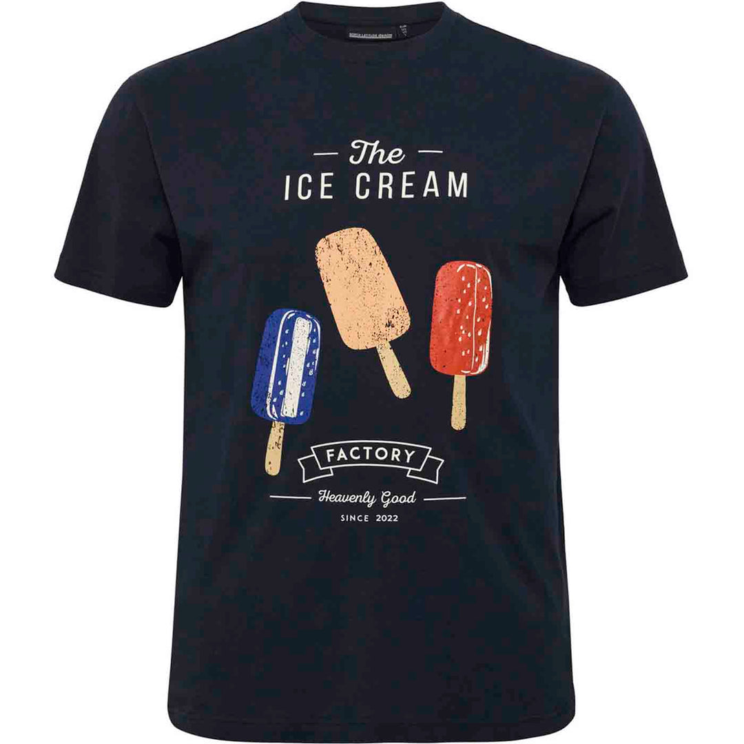 T-Shirt kurzarm mit Druck in Übergröße von ALLSIZE