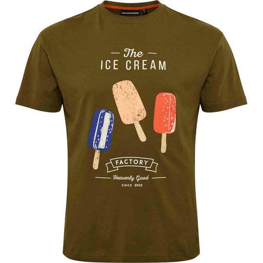 T-Shirt kurzarm mit Druck in Übergröße von ALLSIZE
