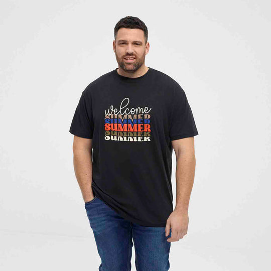 Allsize T-Shirt Übergröße Herren mit Sommerdruck – Bequem &amp; Stylisch