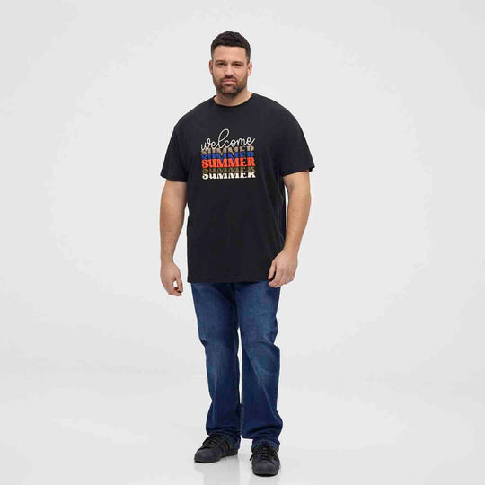 Allsize T-Shirt Übergröße Herren mit Sommerdruck – Bequem &amp; Stylisch