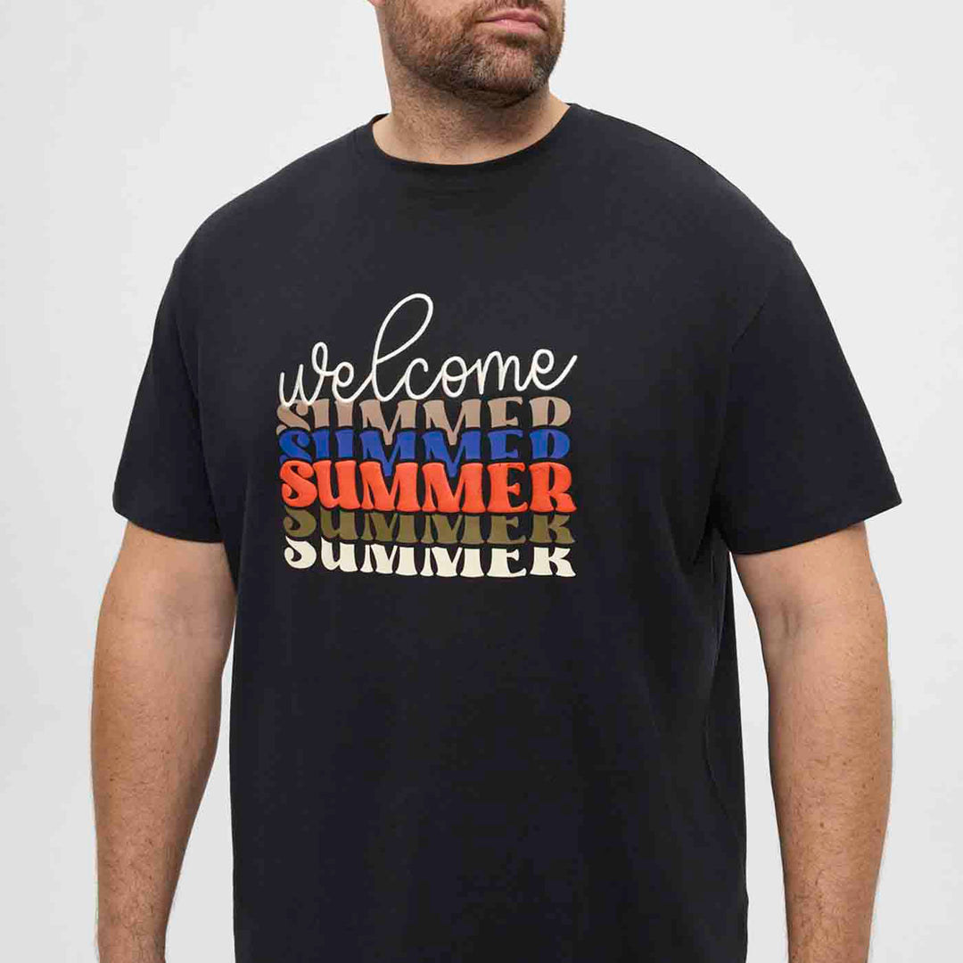 Allsize T-Shirt Übergröße Herren mit Sommerdruck – Bequem &amp; Stylisch