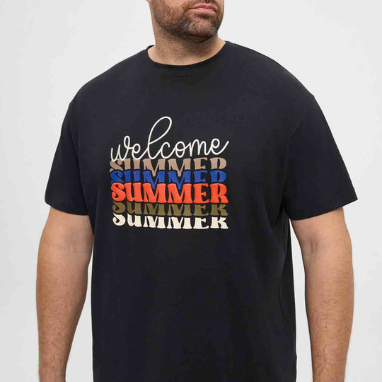 Allsize T-Shirt Übergröße Herren mit Sommerdruck – Bequem &amp; Stylisch