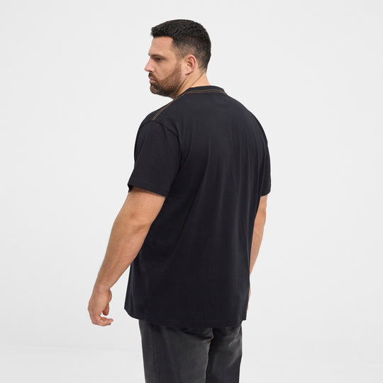 Allsize tee t shirt Übergröße mit Druck - Herrenmode