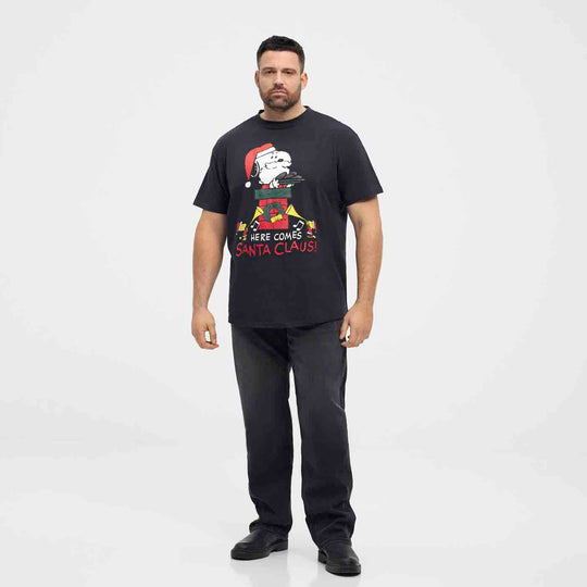 Snoopy T-Shirt in Übergröße Weihnachten von Allsize Original Lizenz