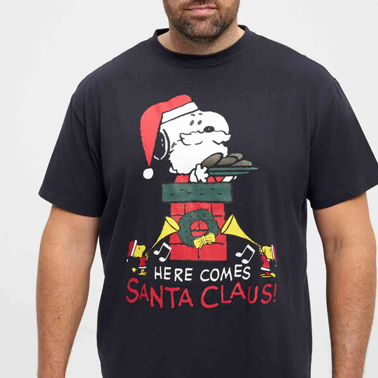 Snoopy T-Shirt in Übergröße Weihnachten von Allsize Original Lizenz