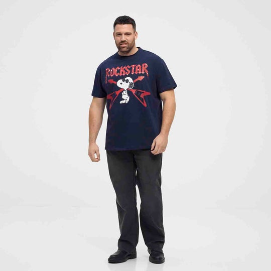 Snopy Rockstar T-Shirt in Übergröße Original Lizenz