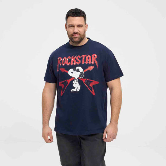 Snopy Rockstar T-Shirt in Übergröße Original Lizenz