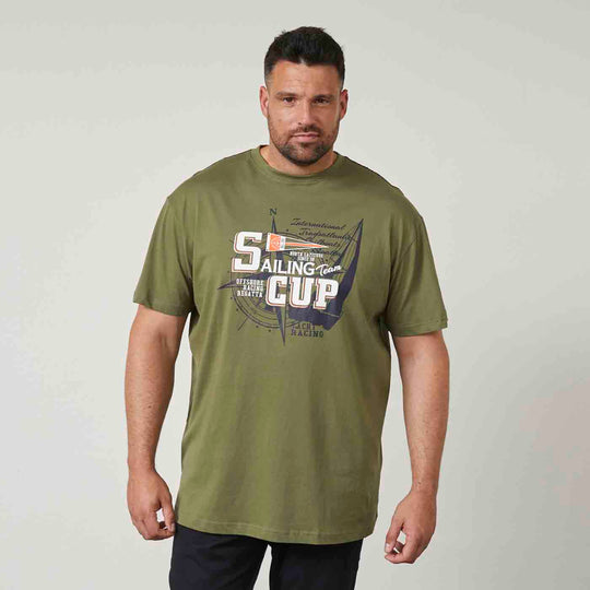 T-Shirt mit Druck Saling Cup in Übergröße von Allsize