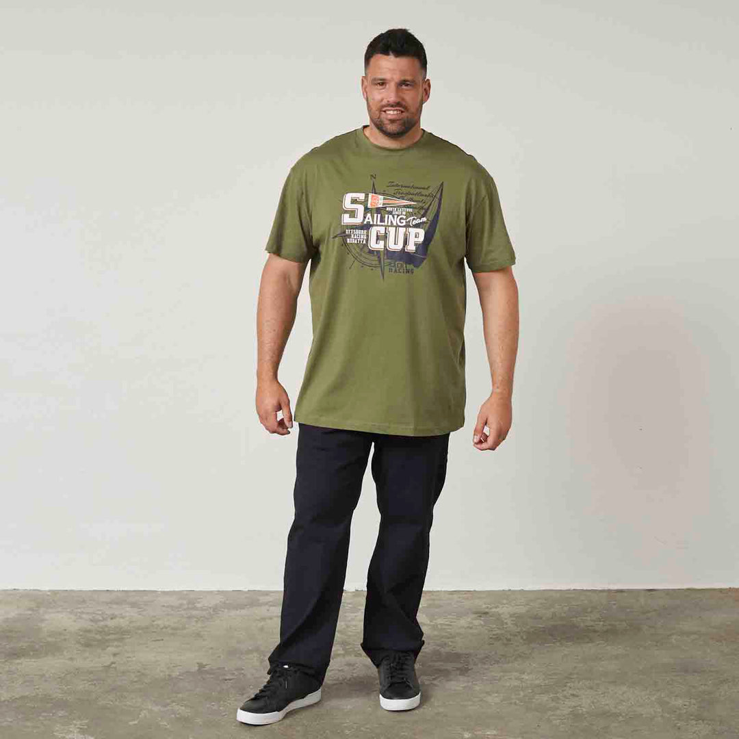 T-Shirt mit Druck Saling Cup in Übergröße von Allsize