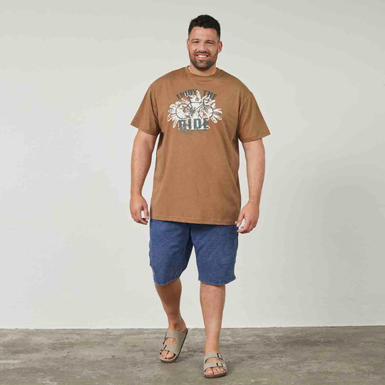 Allsize T Shirt mit Druck in Übergröße für Herren