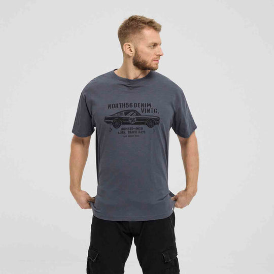 T-Shirt kurzarm mit Druck in Übergröße von ALLSIZE