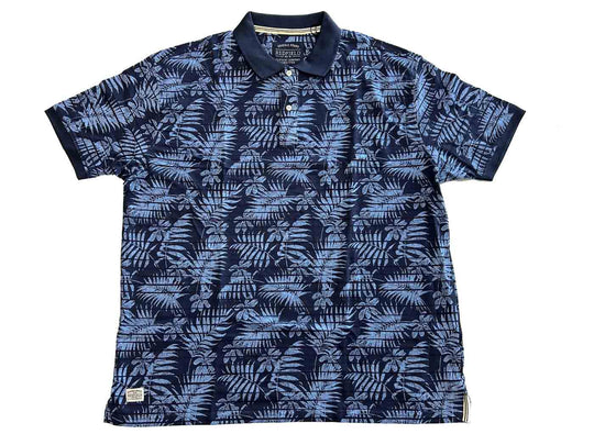 T-Shirt bedruckt mit Polokragen und kurzarm von Redfield in Übergröße