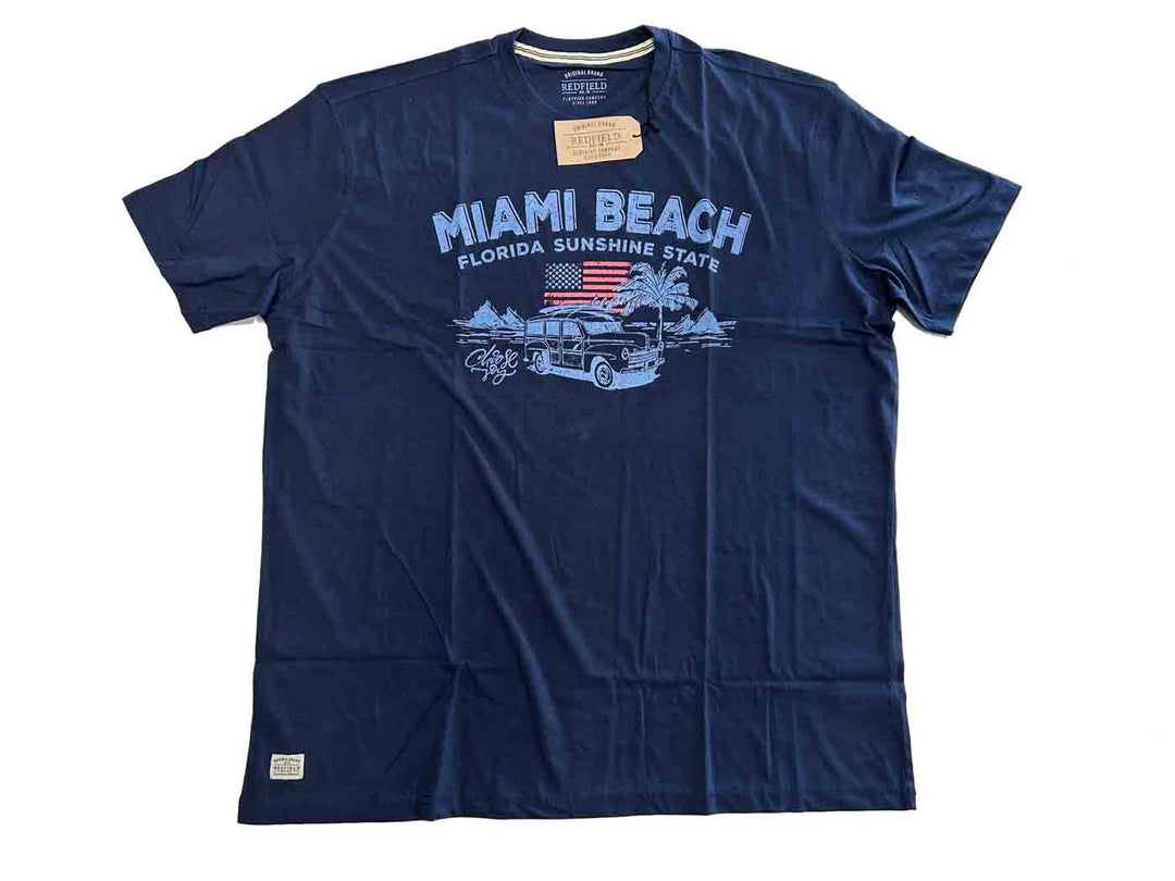 T-Shirt mit Druck kurzarm in Übergröße von Redfield