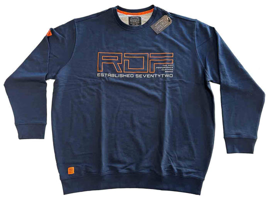 Redfield Sweatshirt Übergröße Herren mit Bund Navy