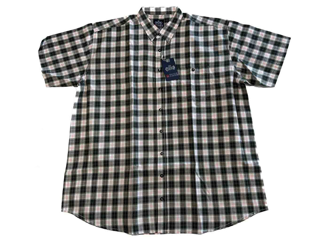 Karo Hemd kurzarm in Übergröße
