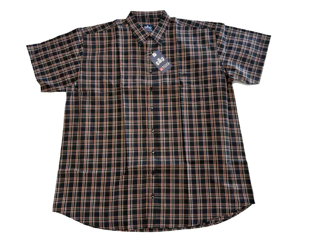 Karo Hemd kurzarm in Übergröße