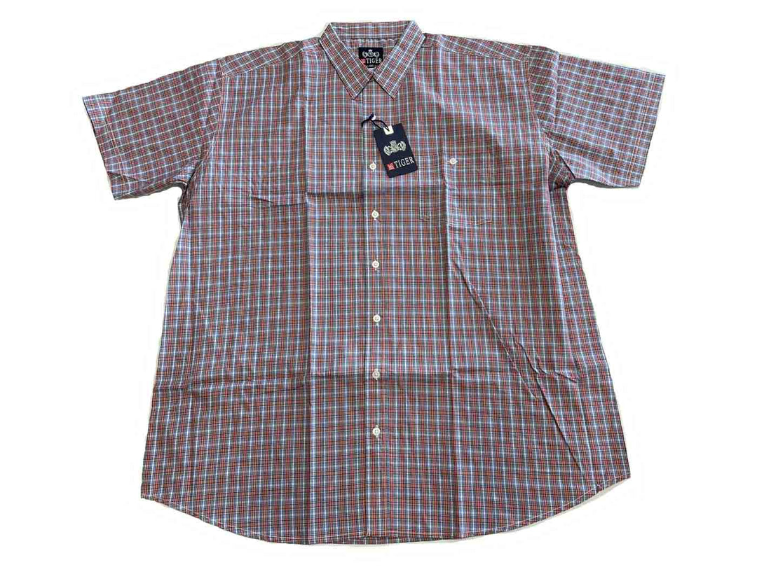 Karo Hemd Checks kurzarm in Übergröße von BigTiger