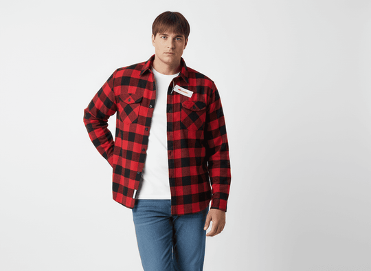 Holzfällerhemd langarm in Übergröße von Kamro