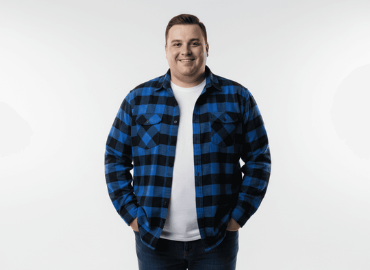 Holzfällerhemd langarm in Übergröße von Kamro