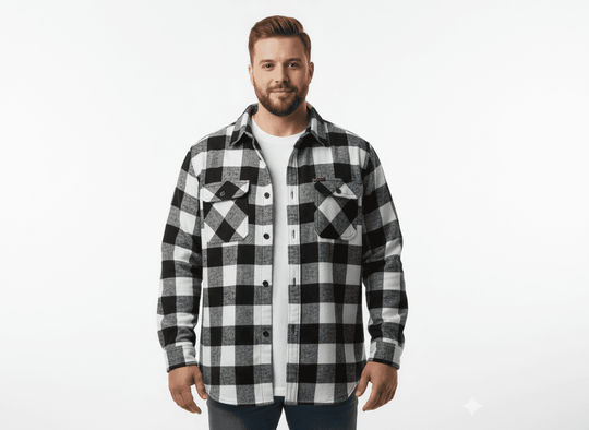 Holzfällerhemd langarm in Übergröße von Kamro