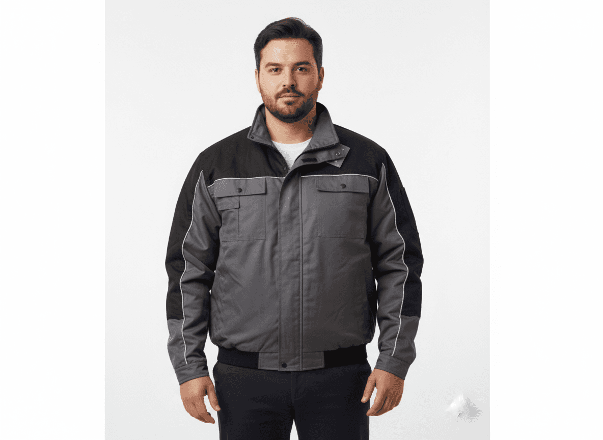 BigTiger Arbeitsjacke Übergröße Herren - Robuste Berufsjacke