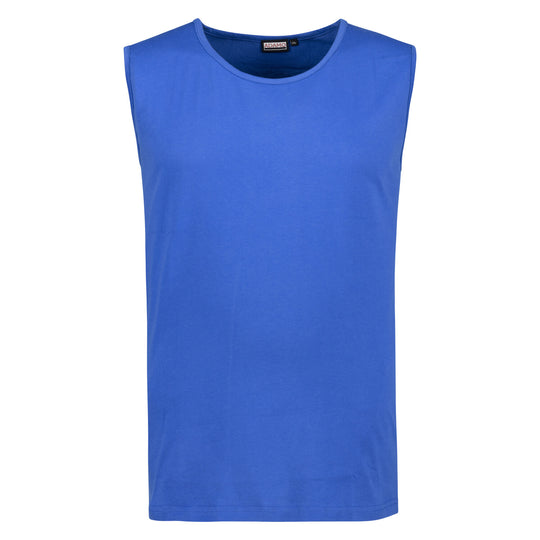 Blaues Adamo tank-top ohne Ärmel aus weichem Stoff für Herren