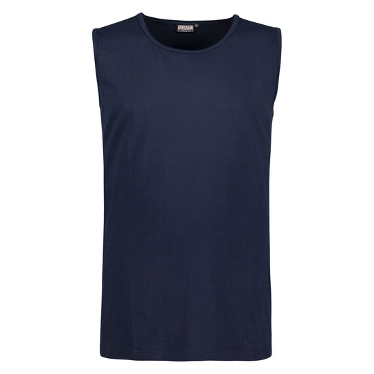 Adamo navy blaues Tank-Top aus Baumwolle für Herren in klassischem Schnitt