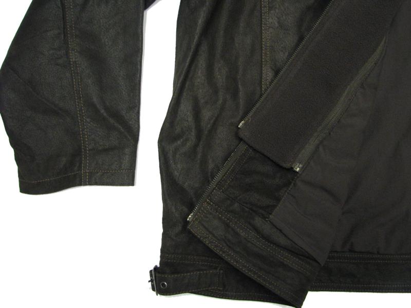 Winter-Leder-Jacke braun  in Übergröße von ALLSIZE