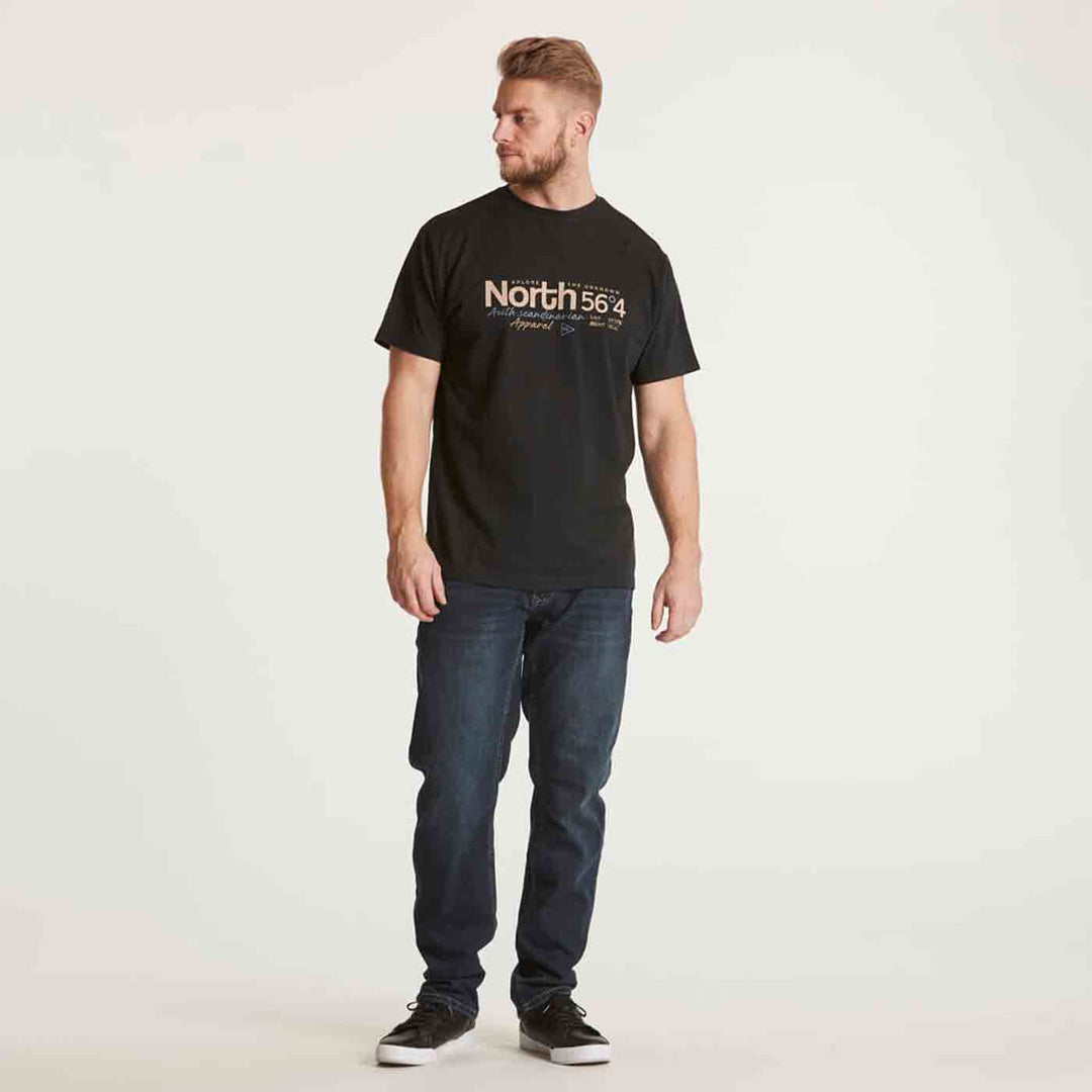 T-Shirt kurzarm mit Druck in Übergröße von ALLSIZE