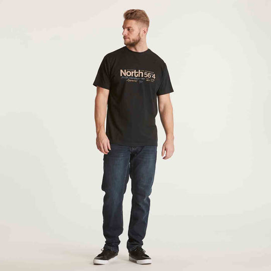 T-Shirt kurzarm mit Druck in Übergröße von ALLSIZE