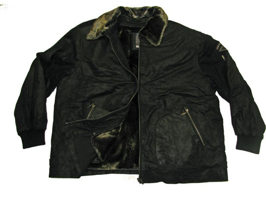 Winter-Leder-Jacke in Übergröße von ALLSIZE