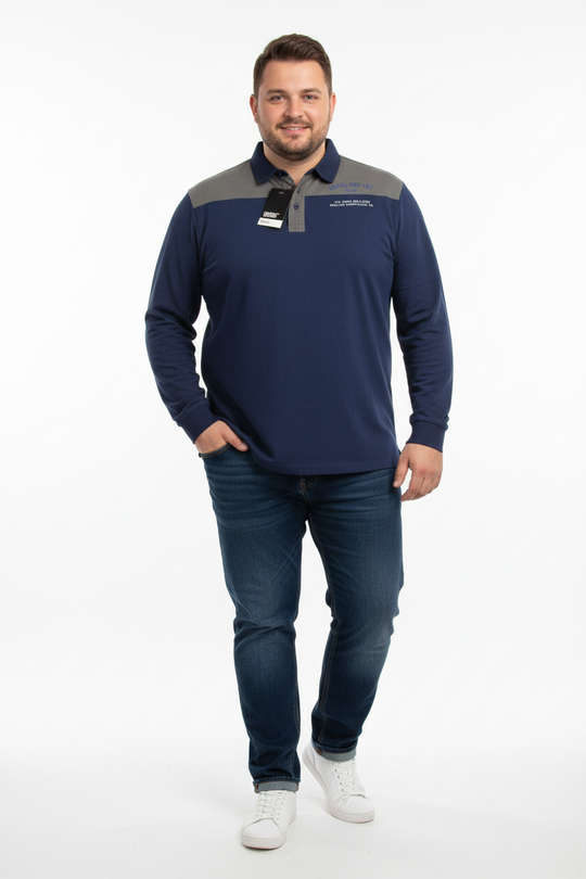 T-shirt à manches courtes imprimé grandes tailles de ALLSIZE