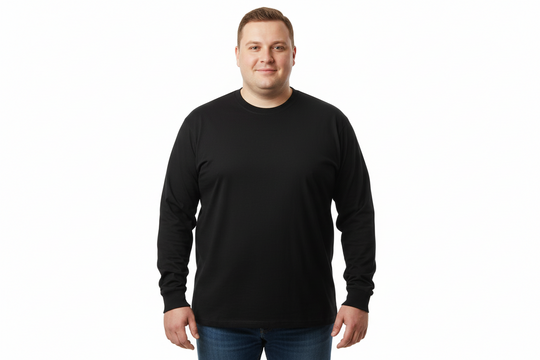 T-shirt à manches courtes imprimé grandes tailles de ALLSIZE
