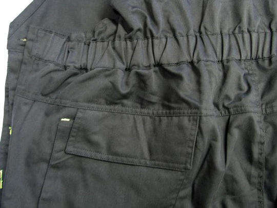 Arbeitslatzhose Übergröße Herren von BigTiger in schwarz mit elastischem Bund und praktischer Tasche