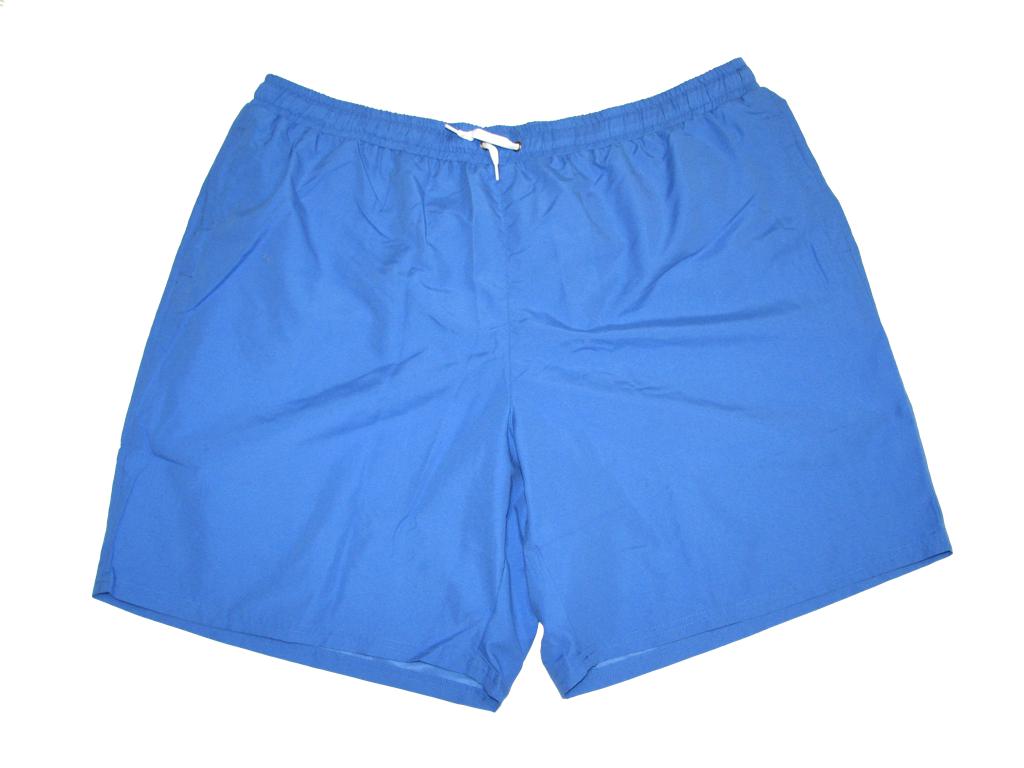 Blaue badeshorts für herren von BigTiger mit elastischem Bund und Kordelzug