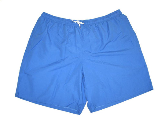 Blaue badeshorts für herren von BigTiger mit elastischem Bund und Kordelzug