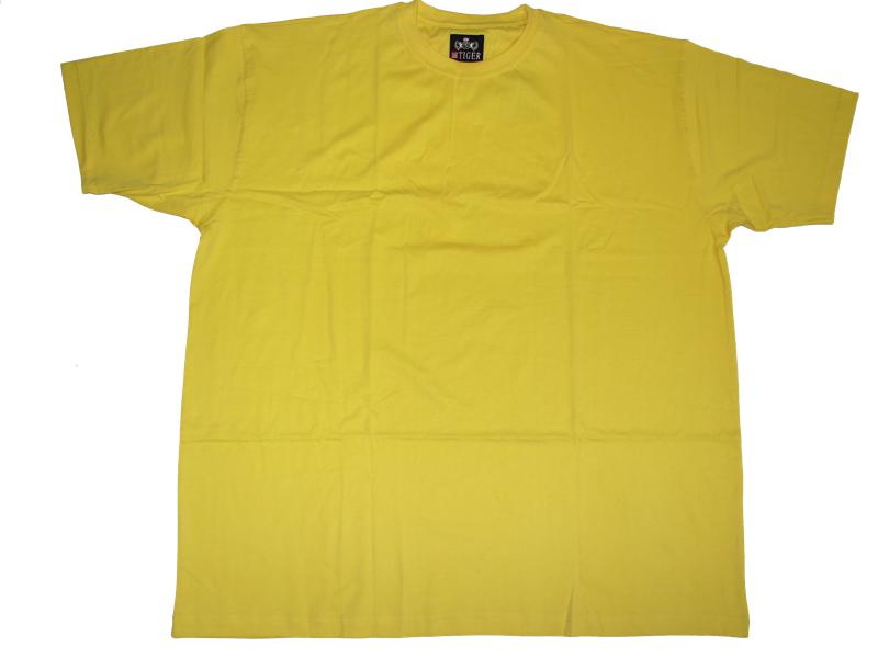 Basic t-shirt von BigTiger in gelber Farbe für vielseitigen und bequemen Alltagstragekomfort