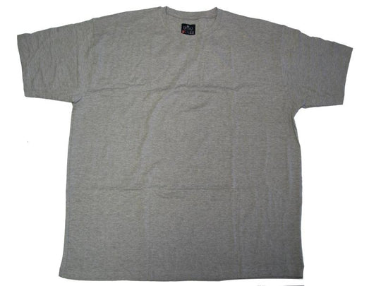 BigTiger graues basic t-shirt aus Baumwolle mit Rundhalsausschnitt und kurzen Ärmeln