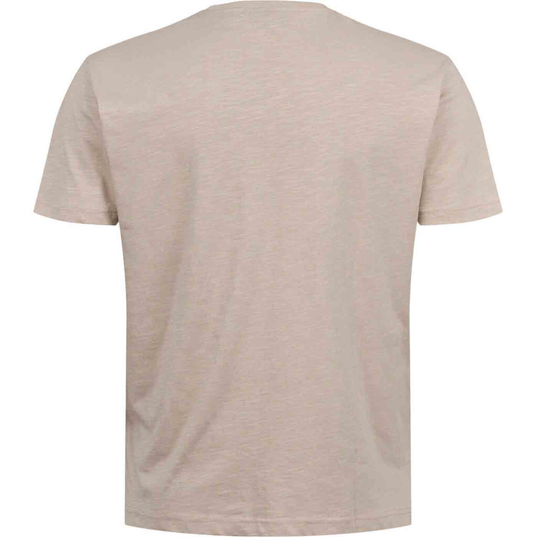 Allsize T Shirt Music Band in beige ohne Aufdruck mit Rundhalsausschnitt und Kurzarm