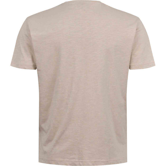 Allsize T Shirt Music Band in beige ohne Aufdruck mit Rundhalsausschnitt und Kurzarm