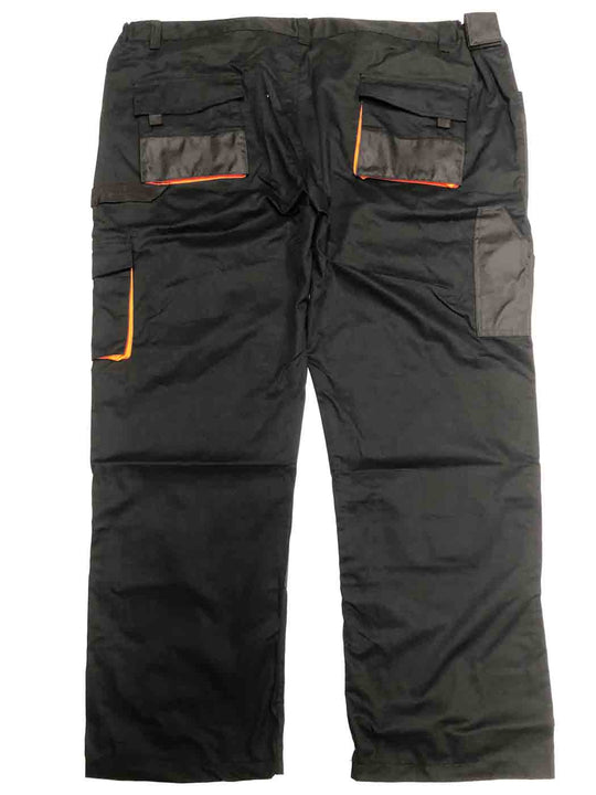 Arbeitshose Berufshose in Übergröße von BigTiger in Schwarz mit praktischen Taschen und robustem Material