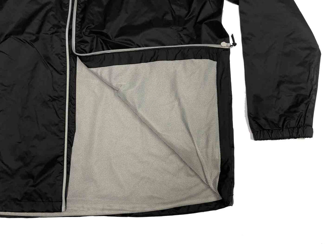 BlueWave regenjacke herren in Schwarz mit atmungsaktivem Innenfutter und elastischem Ärmelabschluss