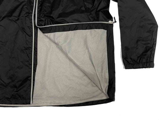 BlueWave regenjacke herren in Schwarz mit atmungsaktivem Innenfutter und elastischem Ärmelabschluss
